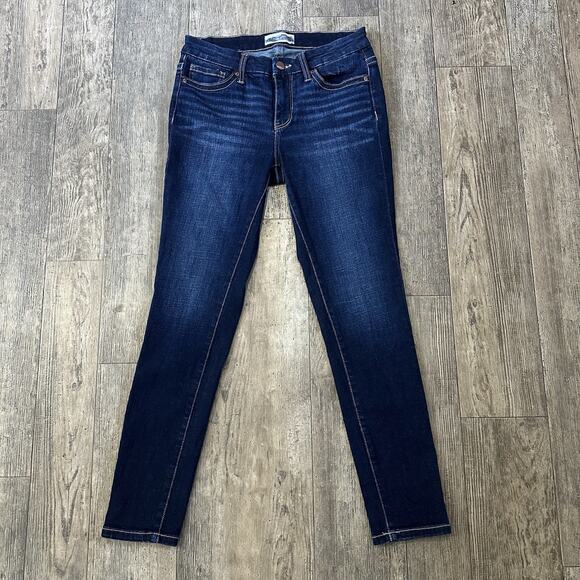 BKE Buckle PAYTON Size 26 Blue Mid Rise Ankle Skinny Jeans Denim Pants 27x27.5 - Picture 1 of 11